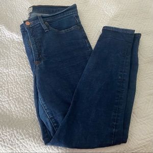 J Crew 9” High Rise Toothpick Jean